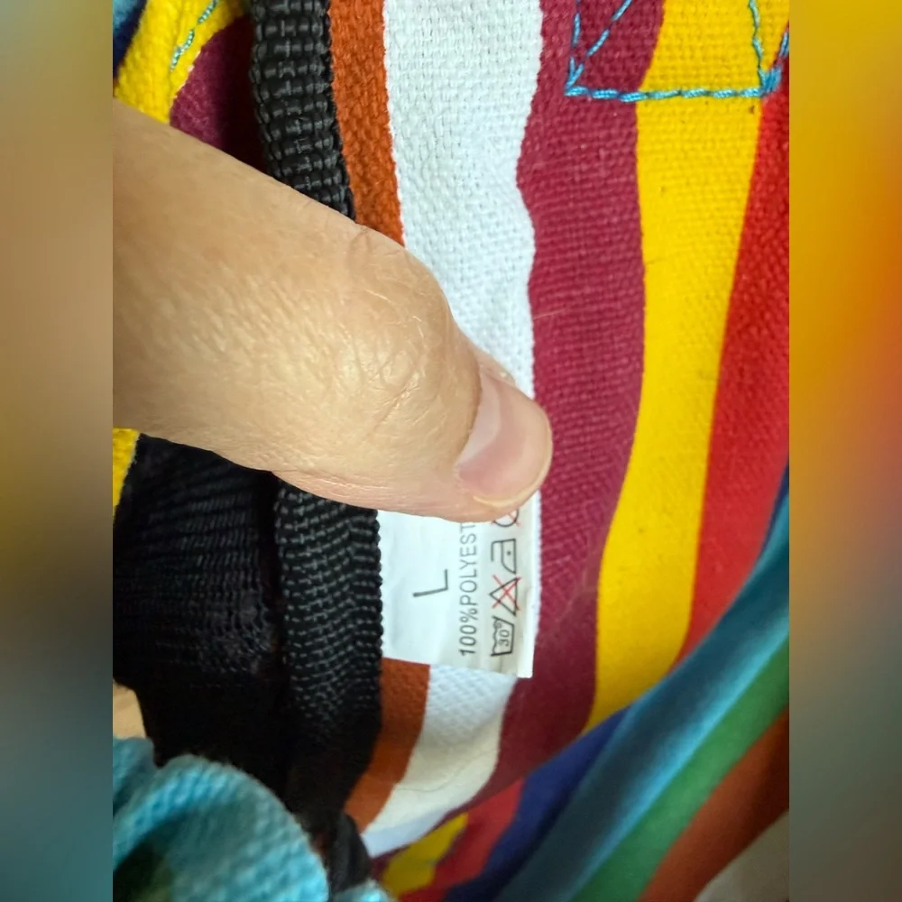 Whizzo Tech Stripe Dog Carrier - Multicolor- L